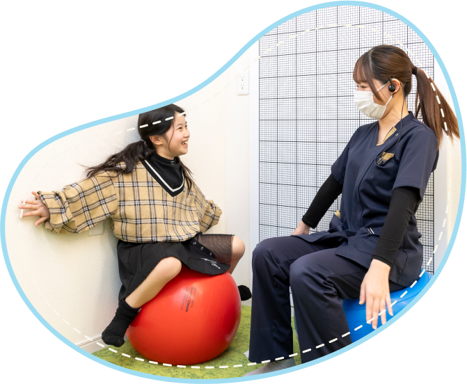 ここは歯医者さん？楽しく学べる専用空間「トレーニングルーム」